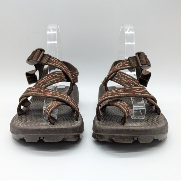 Chaco Z2 Vibram Unaweep Brown Strappy Hiking Sandal 8 - Picture 2 of 9